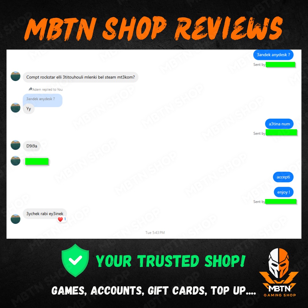 Screenshot of a customer review
