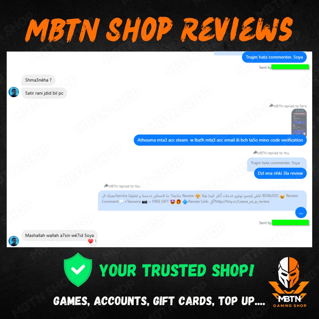 Screenshot of a customer review