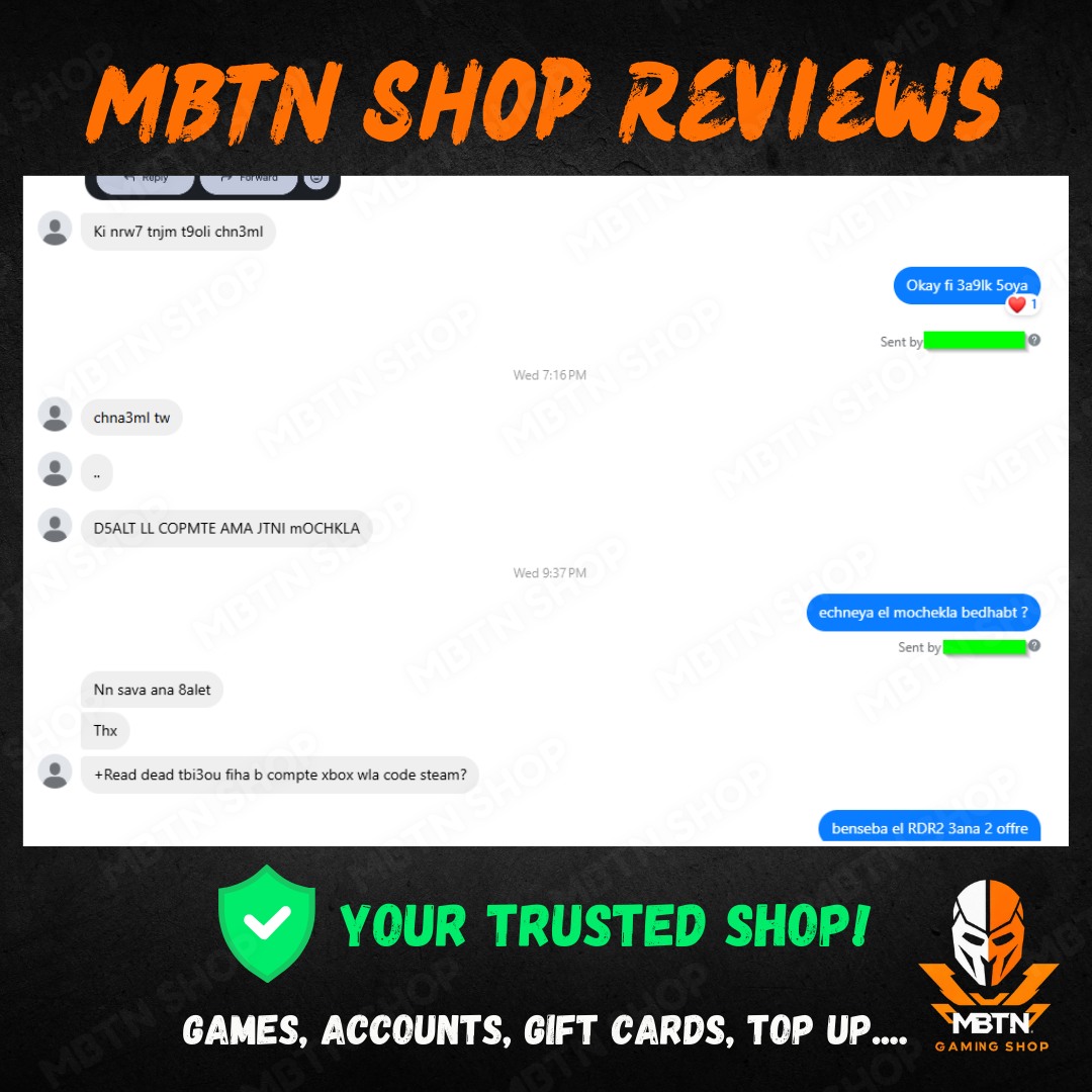 Screenshot of a customer review