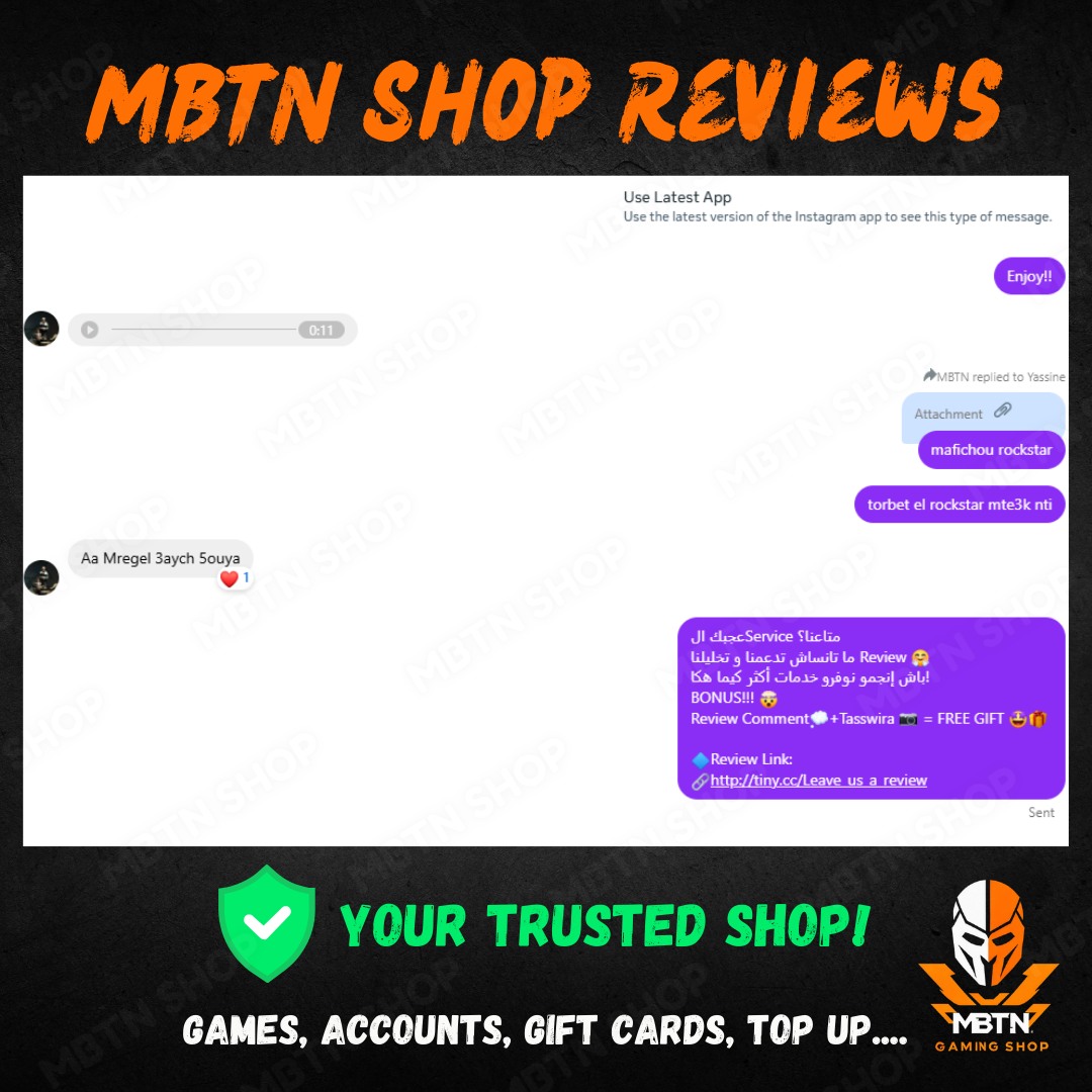 Screenshot of a customer review
