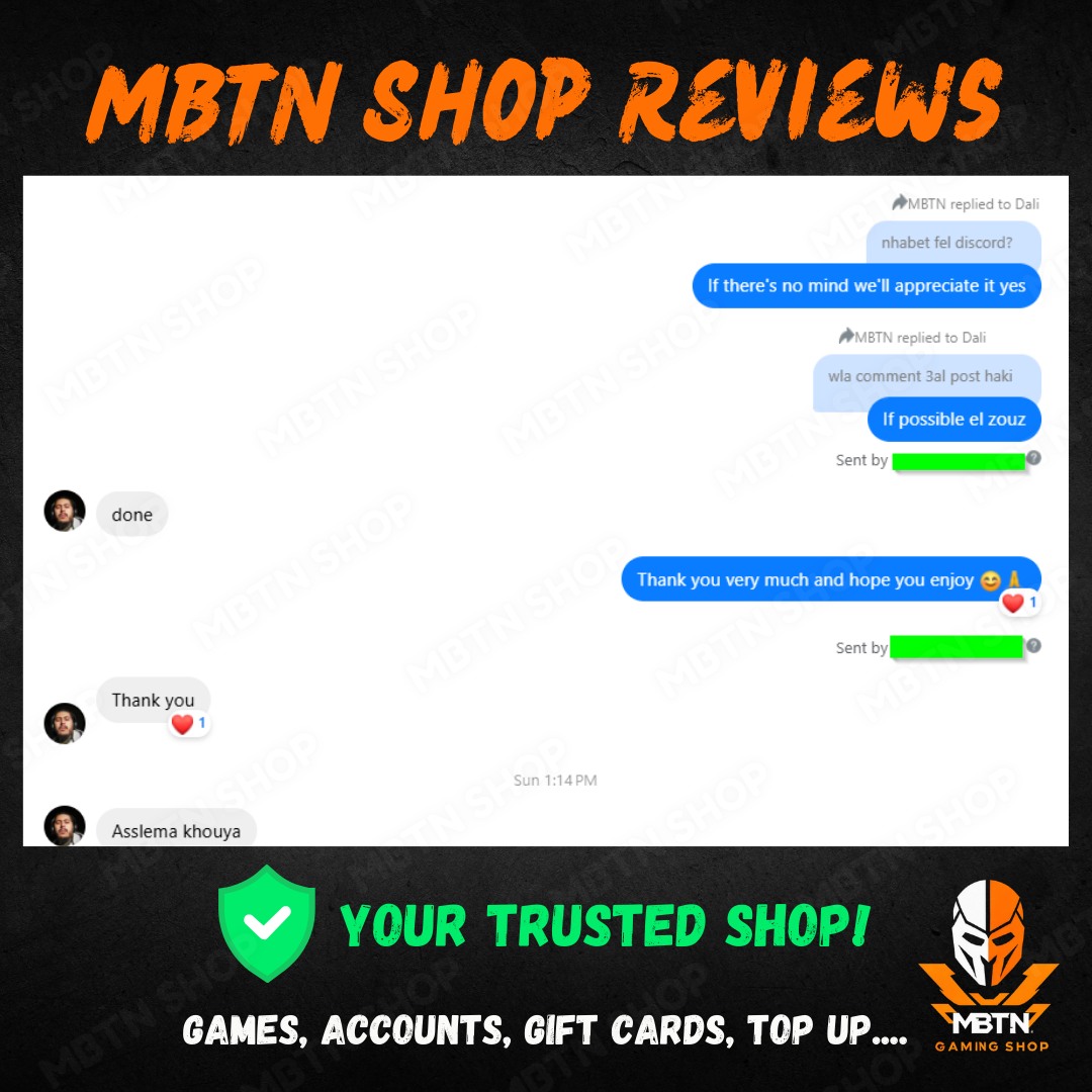 Screenshot of a customer review