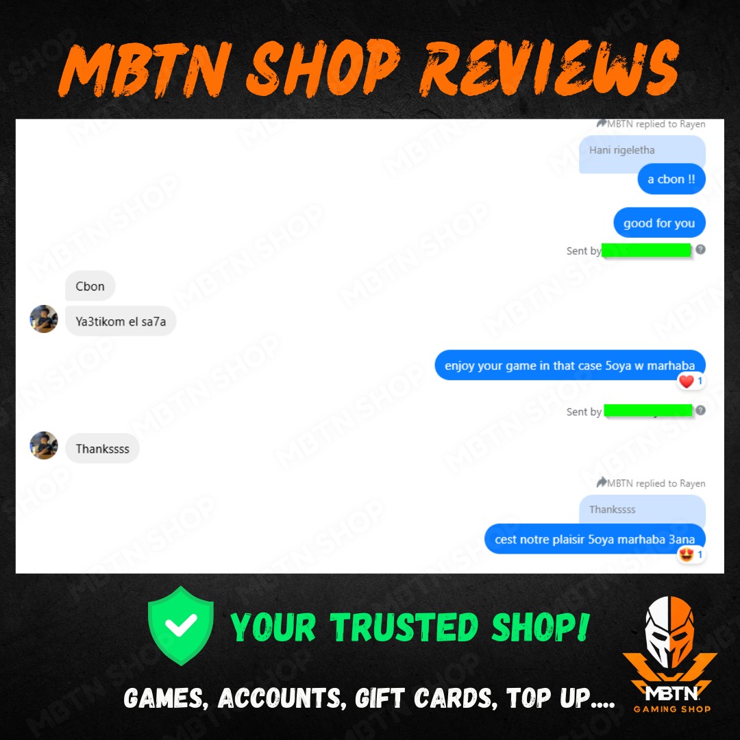 Screenshot of a customer review