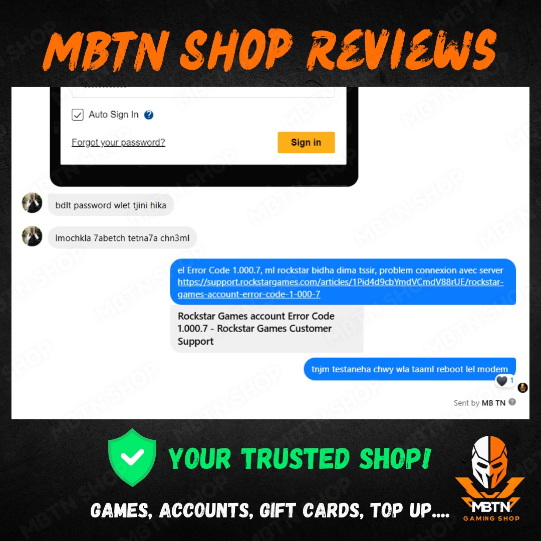 Screenshot of a customer review