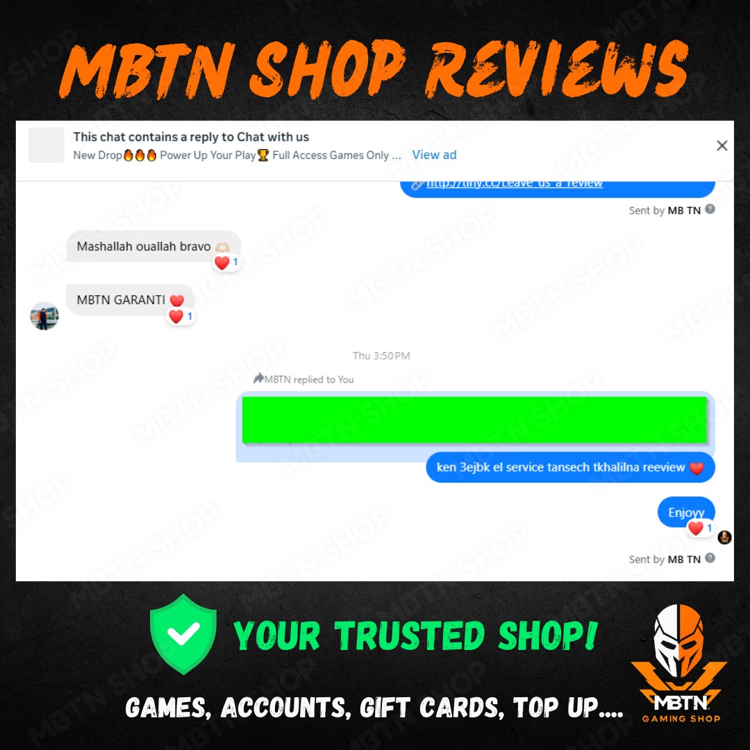 Screenshot of a customer review