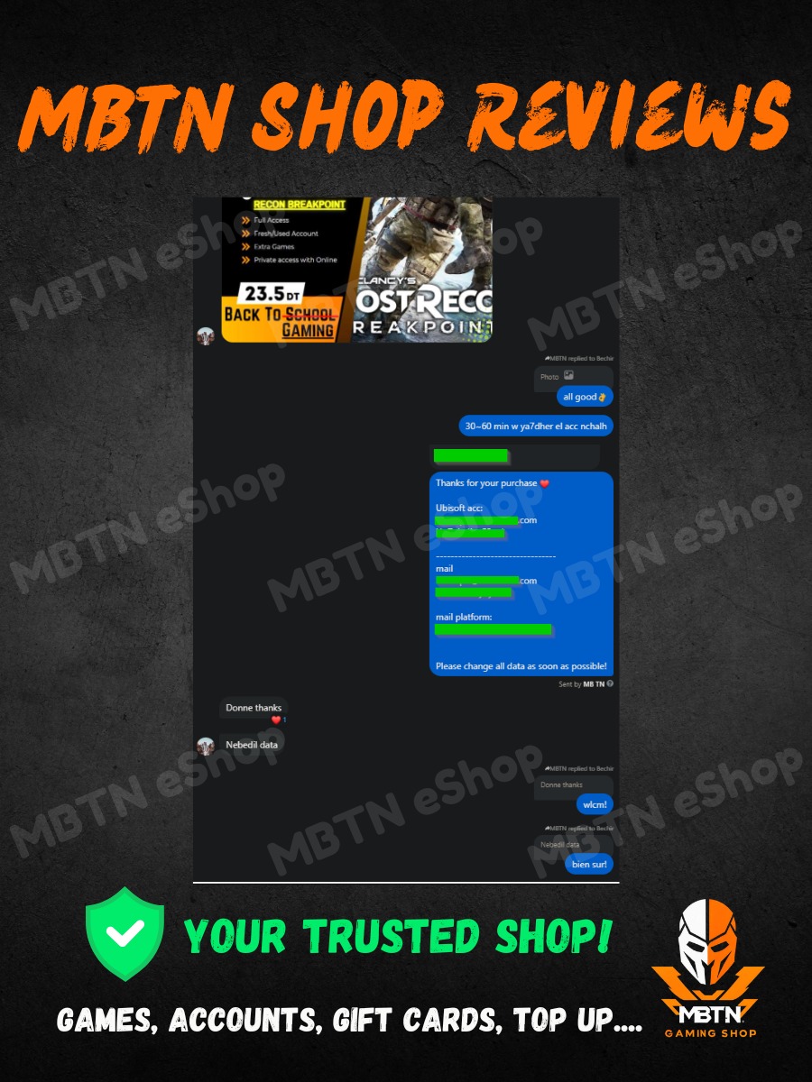 Screenshot of a customer review