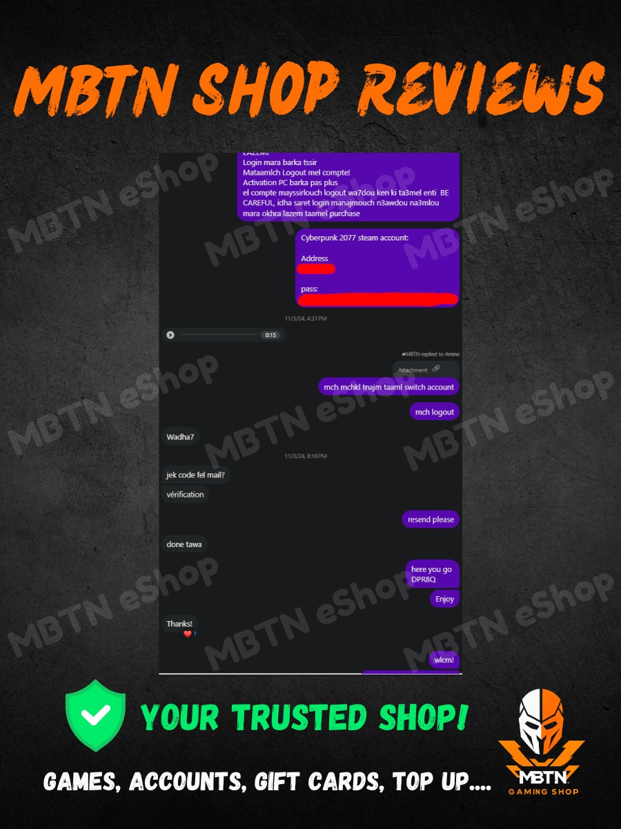 Screenshot of a customer review