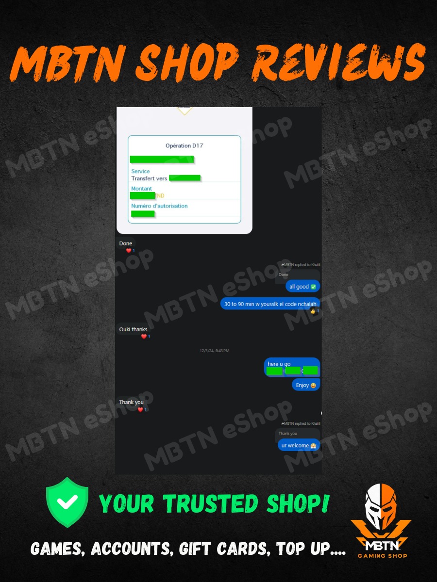 Screenshot of a customer review