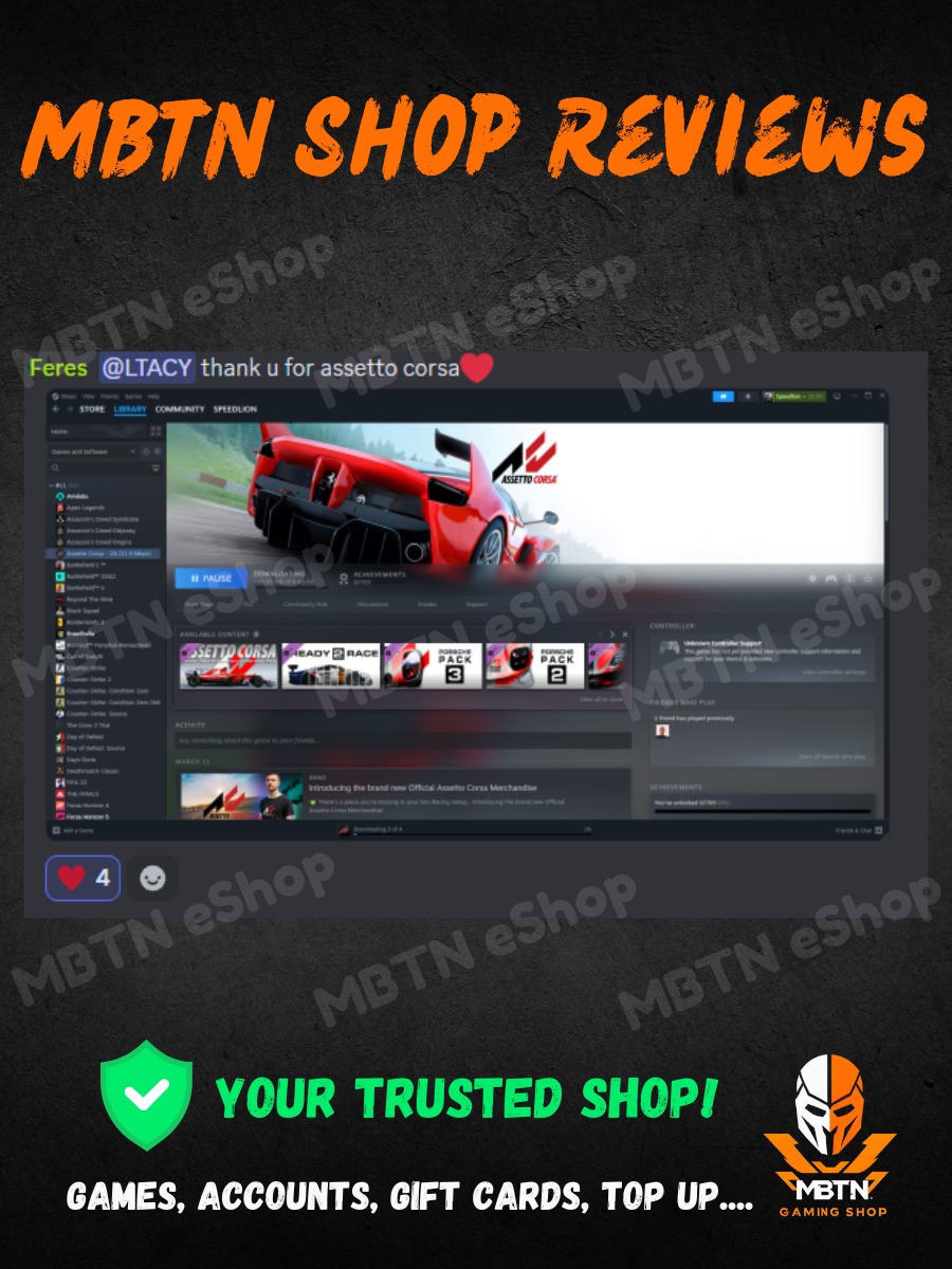 Screenshot of a customer review