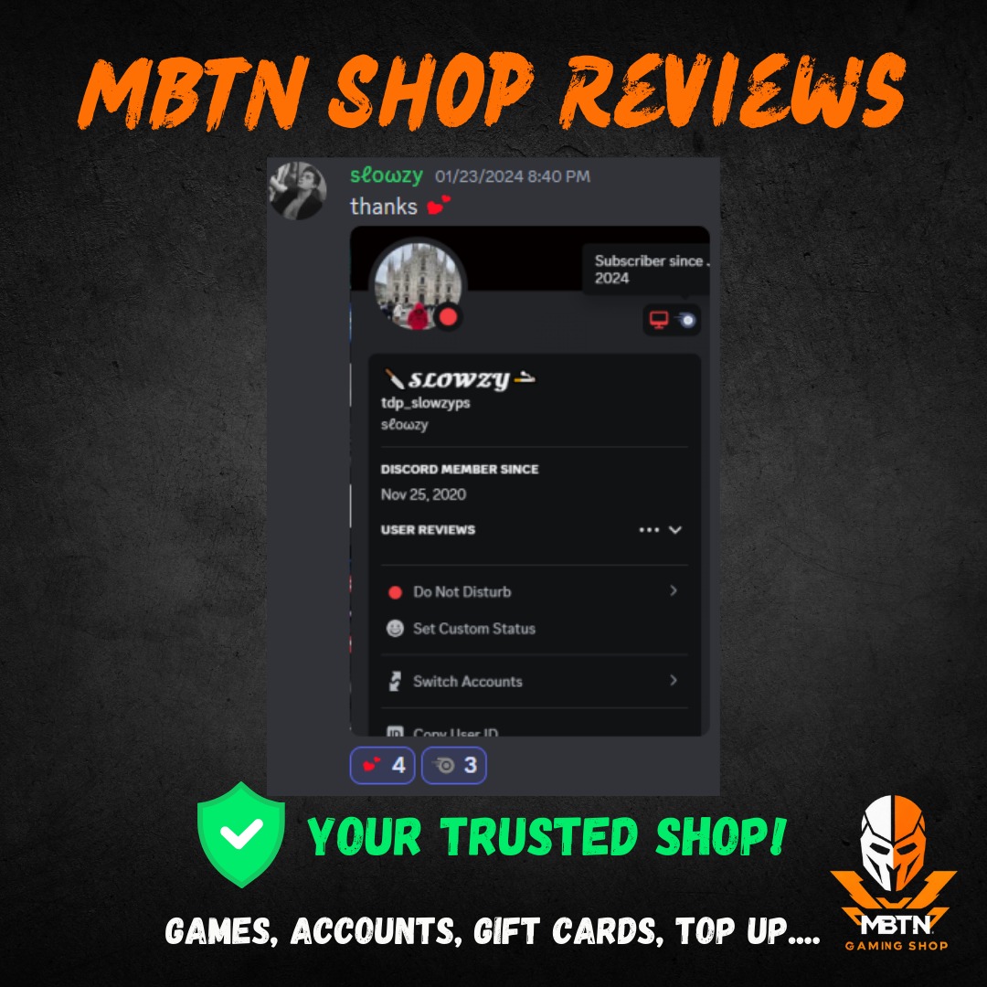 Screenshot of a customer review