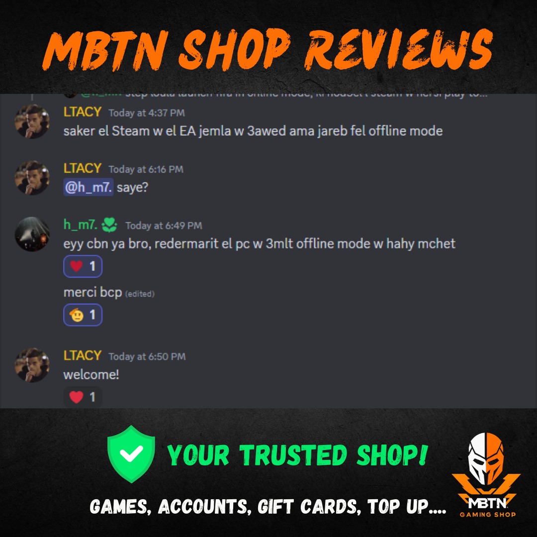 Screenshot of a customer review