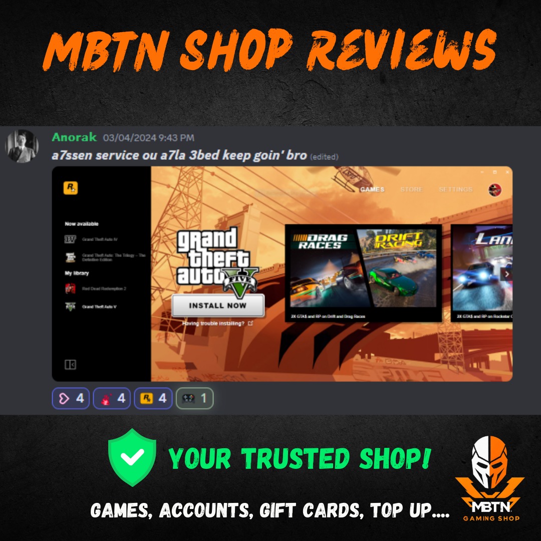 Screenshot of a customer review