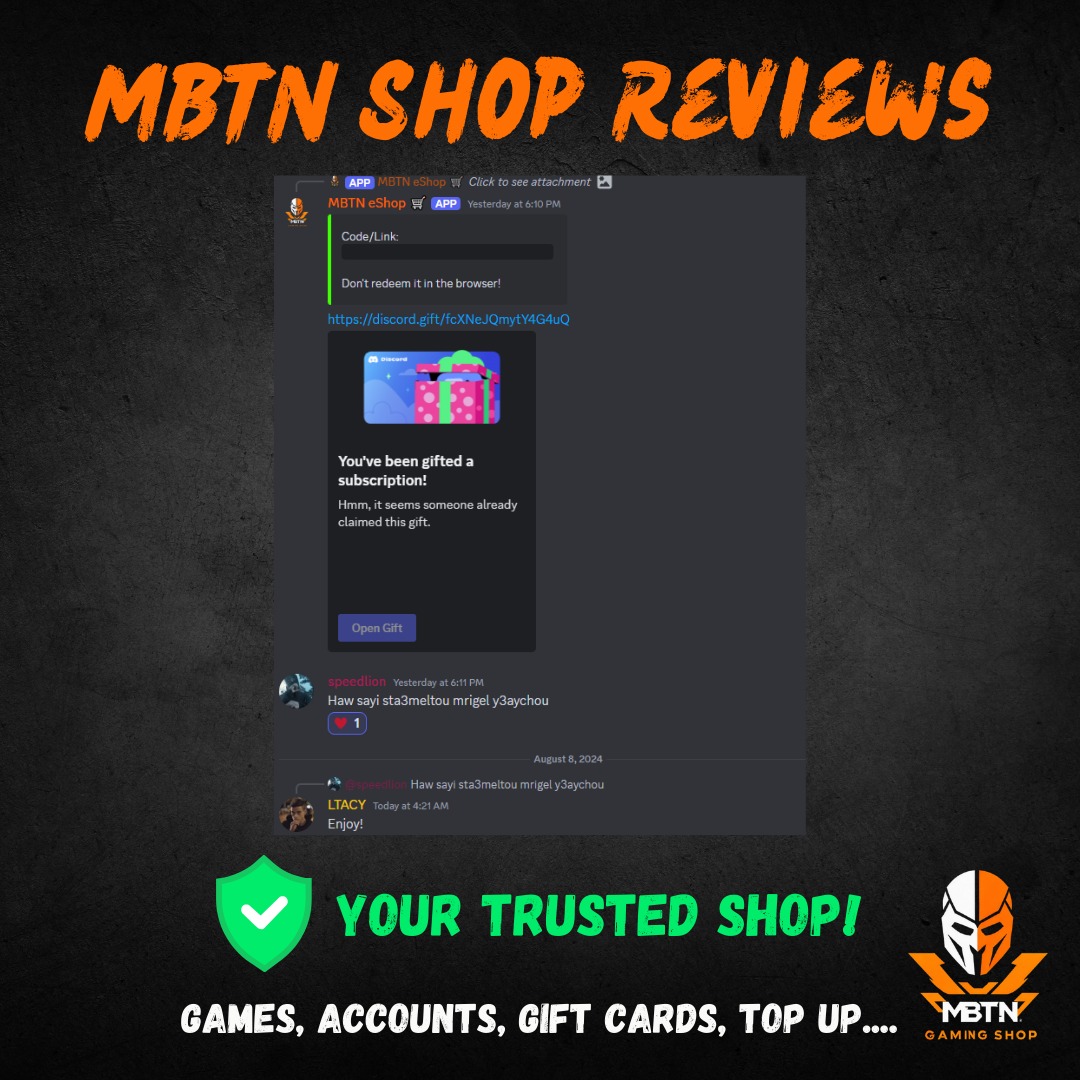 Screenshot of a customer review